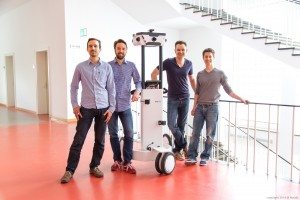 Das NavVis-Gründerteam: Robert Huitl, Sebastian Hilsenbeck, Georg Schroth und Felix Reinshagen